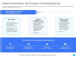 Latest automation techniques in banking sector challenges and opportunities ppt information