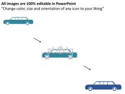 Latest car technology and developmet points flat powerpoint design