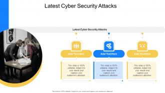 Latest Cyber Security Attacks In Powerpoint And Google Slides Cpb