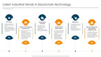 Latest Industrial Trends In Blockchain Technology Ultimate Guide To Understand Role BCT SS