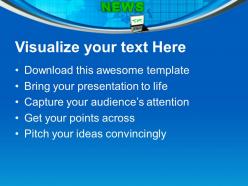 Latest news on laptop communication powerpoint templates ppt themes and graphics 0213