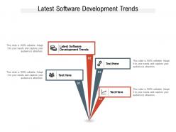 Latest software development trends ppt powerpoint presentation inspiration images cpb