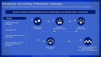 Latest Technologies Introduction And Working Of Blockchain Technology