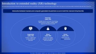 Latest Technologies Introduction To Extended Reality XR Technology Ppt Slides Good