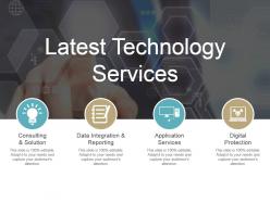 Latest technology services ppt diagrams