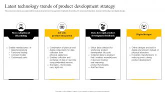 Latest Technology Trends Of Product Development Strategy Enabling Smart Production DT SS