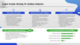 Latest Trends Driving AI Chatbot Industry AI Chatbot For Different Industries AI SS