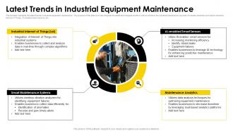Latest Trends In Industrial Equipment Maintenance