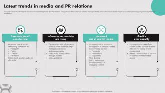 Latest Trends In Media And PR Relations