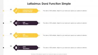 Latissimus Dorsi Function Simple In Powerpoint And Google Slides Cpb