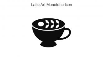 Latte Art Monotone Icon In Powerpoint Pptx Png And Editable Eps Format
