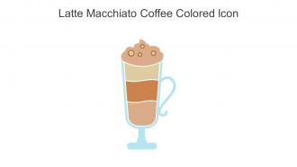 Latte Macchiato Coffee Colored Icon In Powerpoint Pptx Png And Editable Eps Format