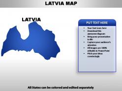 Latvia country powerpoint maps