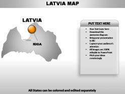 Latvia country powerpoint maps