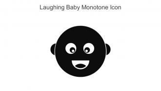 Laughing Baby Monotone Icon In Powerpoint Pptx Png And Editable Eps Format