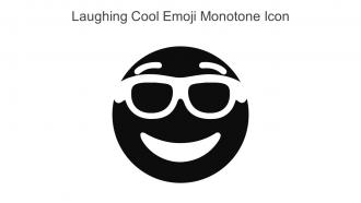 Laughing Cool Emoji Monotone Icon In Powerpoint Pptx Png And Editable Eps Format