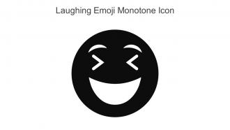 Laughing Emoji Monotone Icon In Powerpoint Pptx Png And Editable Eps Format