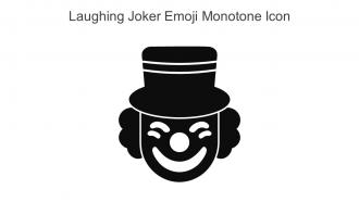 Laughing Joker Emoji Monotone Icon In Powerpoint Pptx Png And Editable Eps Format