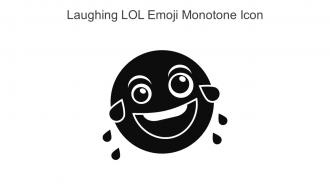 Laughing Lol Emoji Monotone Icon In Powerpoint Pptx Png And Editable Eps Format
