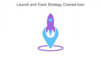 Launch And Track Strategy Colored Icon In Powerpoint Pptx Png And Editable Eps Format
