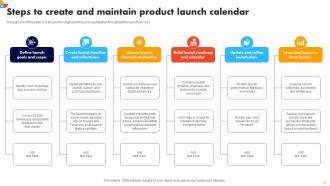 Launch Calendar Powerpoint Ppt Template Bundles Colorful Multipurpose