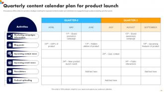 Launch Calendar Powerpoint Ppt Template Bundles Graphical Multipurpose