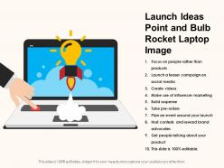 Launch Ideas Point And Bulb Rocket Laptop Image