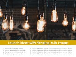 Launch Ideas With Hanging Bulb Image