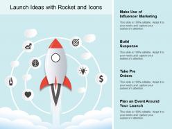 Launch Ideas With Rocket And Icons