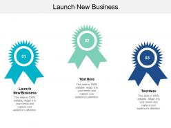 Launch new business ppt powerpoint presentation gallery icon cpb
