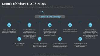 Launch Of Cyber It Ot Strategy Strategies Ot And It Modern Pi System