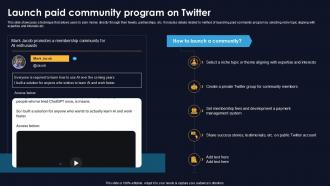 Launch Paid Community Program On Twitter Mastering Twitter Monetization Ppt Sample