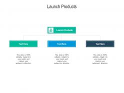 Launch products ppt powerpoint presentation visual aids diagrams cpb