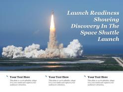 Launch readiness showing discovery in the space shuttle launch