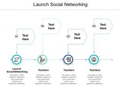 Launch social networking ppt powerpoint presentation visual aids icon cpb