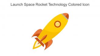 Launch Space Rocket Technology Colored Icon In Powerpoint Pptx Png And Editable Eps Format