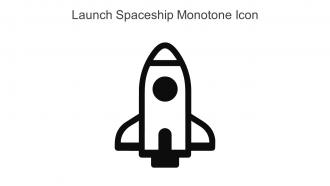 Launch Spaceship Monotone Icon In Powerpoint Pptx Png And Editable Eps Format