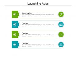 Launching apps ppt powerpoint presentation gallery master slide cpb
