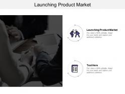 Launching product market ppt powerpoint presentation ideas styles cpb