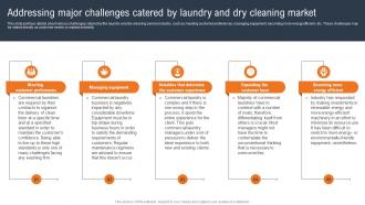 Laundry And Dry Cleaning Addressing Major Challenges Catered By Laundry And Dry BP SS