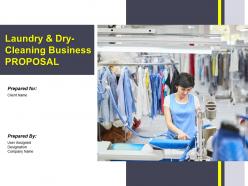 Laundry and dry cleaning business proposal powerpoint presentation slides