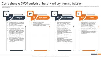 Laundry And Dry Cleaning Comprehensive SWOT Analysis Of Laundry And Dry Cleaning BP SS