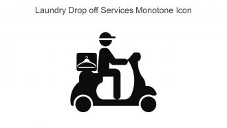 Laundry Drop Off Services Monotone Icon In Powerpoint Pptx Png And Editable Eps Format