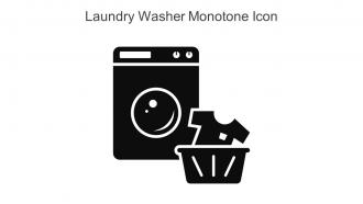 Laundry Washer Monotone Icon In Powerpoint Pptx Png And Editable Eps Format