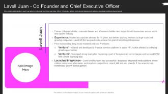 Lavell Juan Co Founder And Chief Executive Officer Brag House Pitch Deck