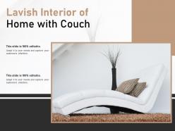 Lavish interior of home with couch