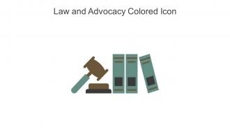 Law And Advocacy Colored Icon In Powerpoint Pptx Png And Editable Eps Format