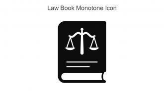 Law Book Monotone Icon In Powerpoint Pptx Png And Editable Eps Format