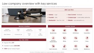 Law Company Overview With Key Services Global Legal Services Company Profile