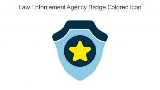 Law Enforcement Agency Badge Colored Icon In Powerpoint Pptx Png And Editable Eps Format